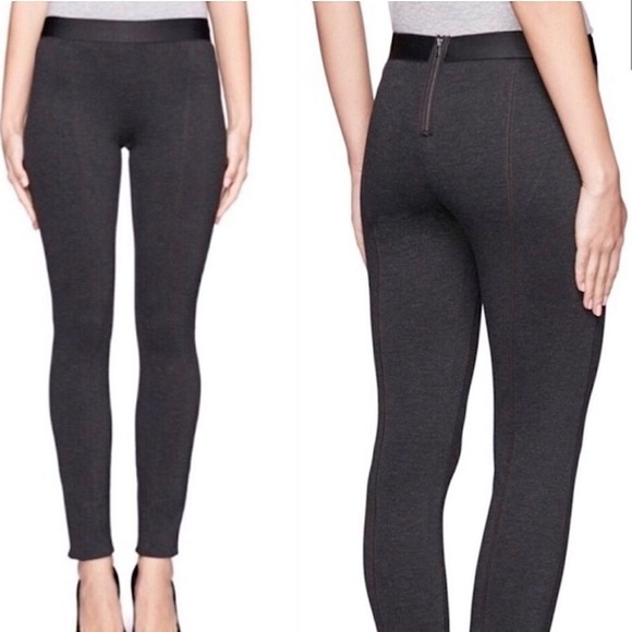 J. Crew Pixie Pant Ponte Knit Seam Stretch Tapered Legging Charcoal Gray 4R - Picture 1 of 16
